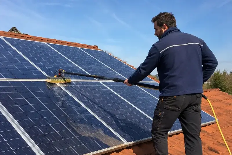 Nettoyage et entretien de panneaux solaires à Estrablin