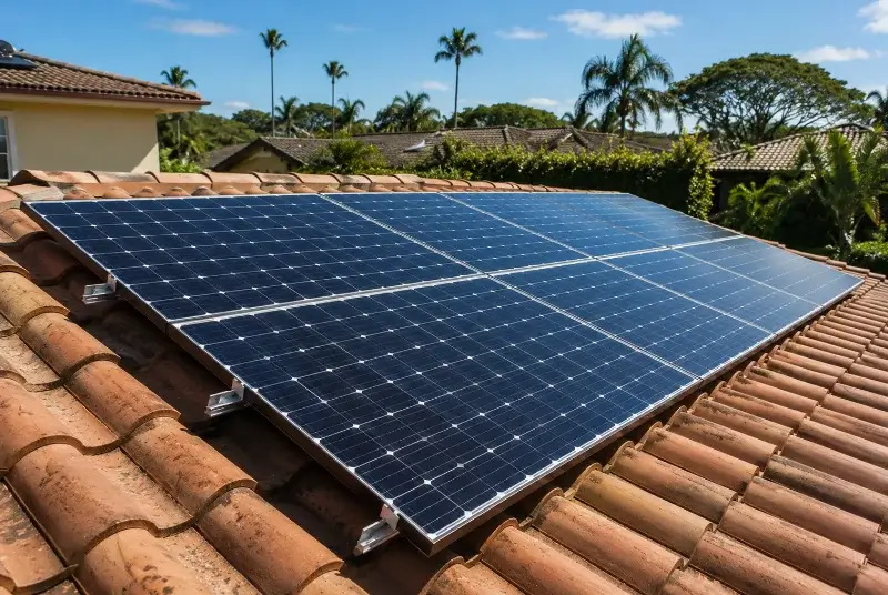 Installation de panneaux solaires à Estrablin